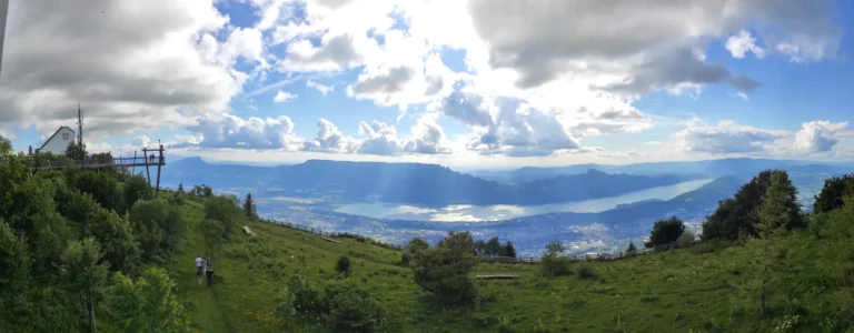 Panorama sur le lac du Bourget